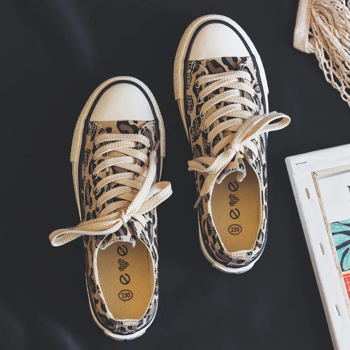 Stilfulde leoparddamesneakers – Savannah