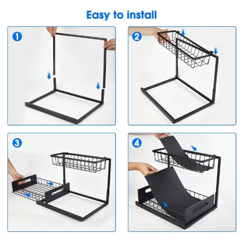 2-tier under-sink drawer organizer – Arlo