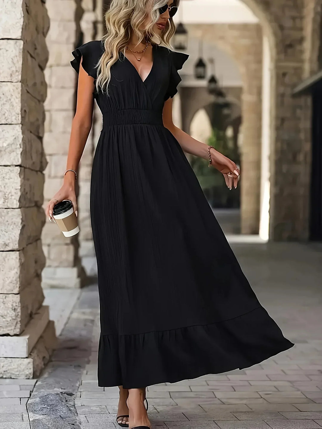 Eloise Ruffle Dress | Versatile and Stylish