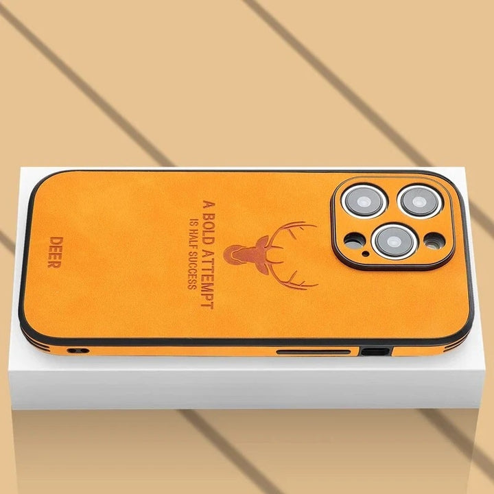 Luxury Deer Leather iPhone Case - Veltro