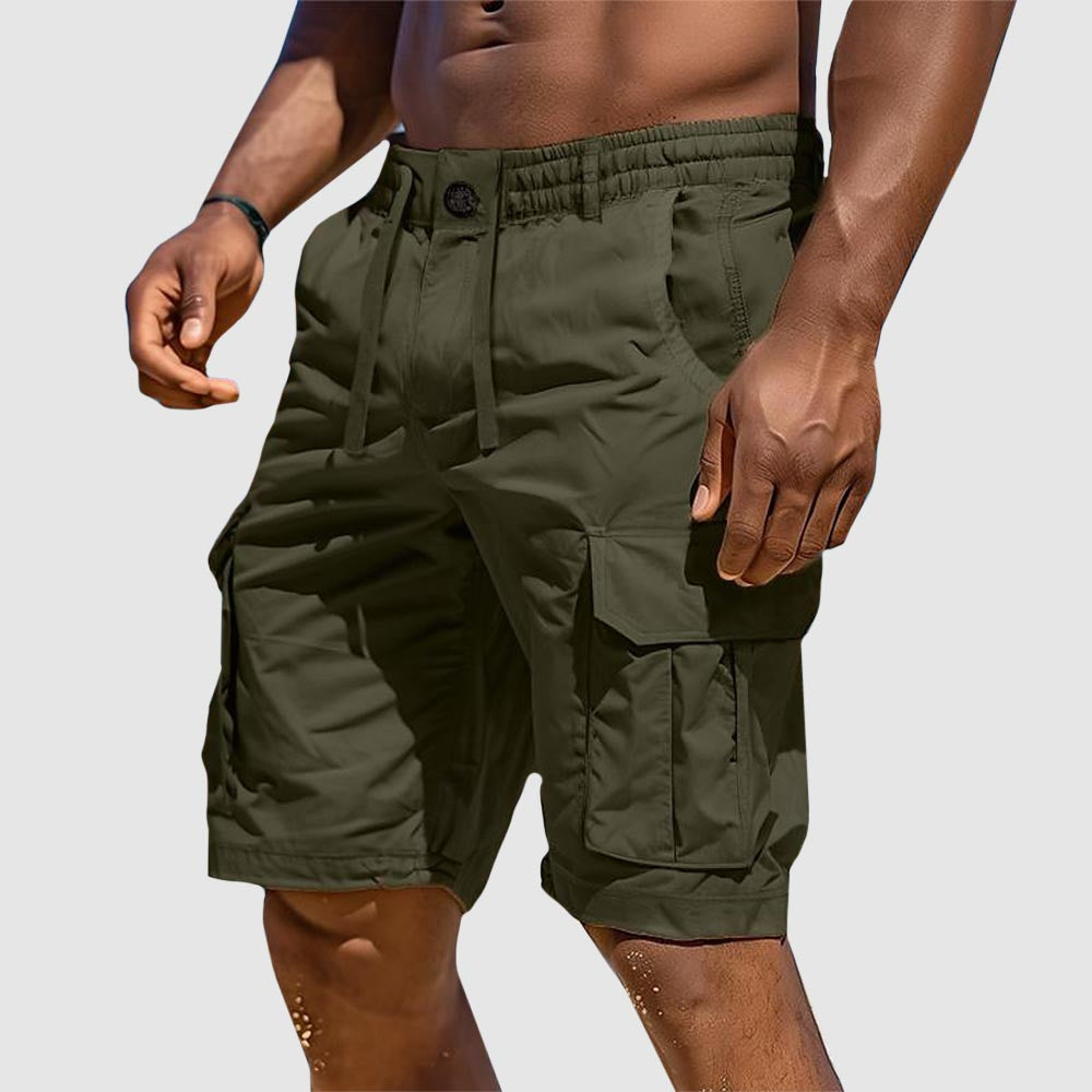 Sommerlige herre cargoshorts i bomuldsblanding – Rafael
