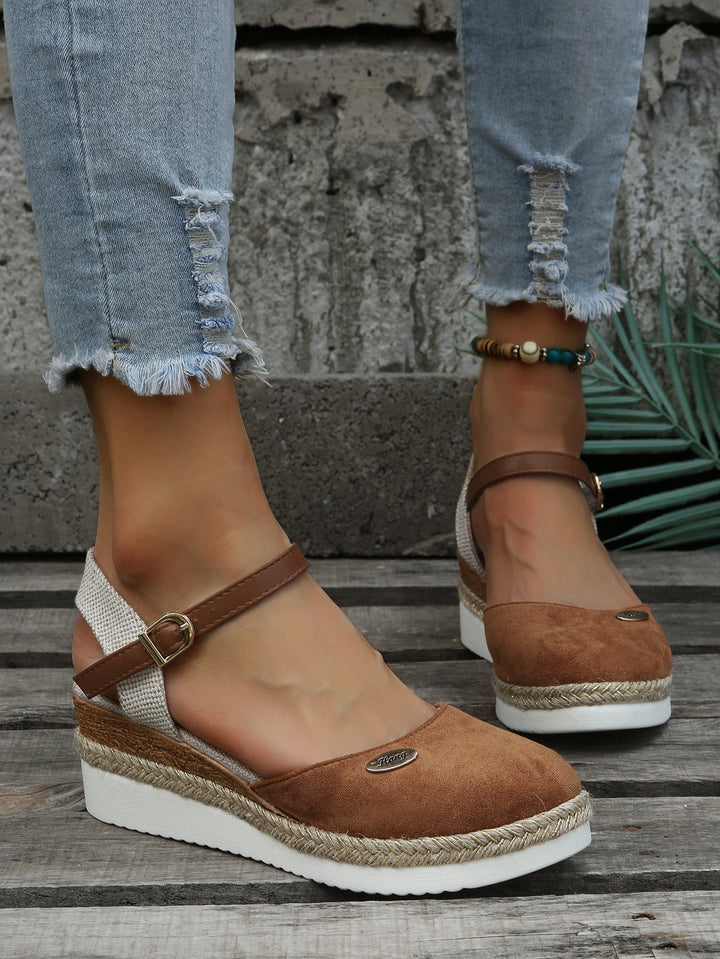 Orthopedic Fashionable Brown Espadrilles - Livia