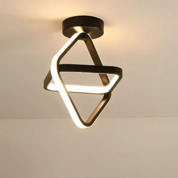 Moderne LED-taklampe med dobbelt ringdesign – Twilight Rings