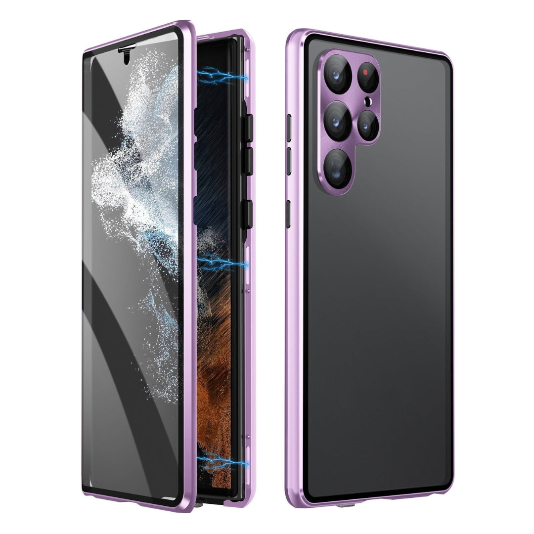 Magnetic double-sided glass protective case – ClearLock (1+1 FREE)