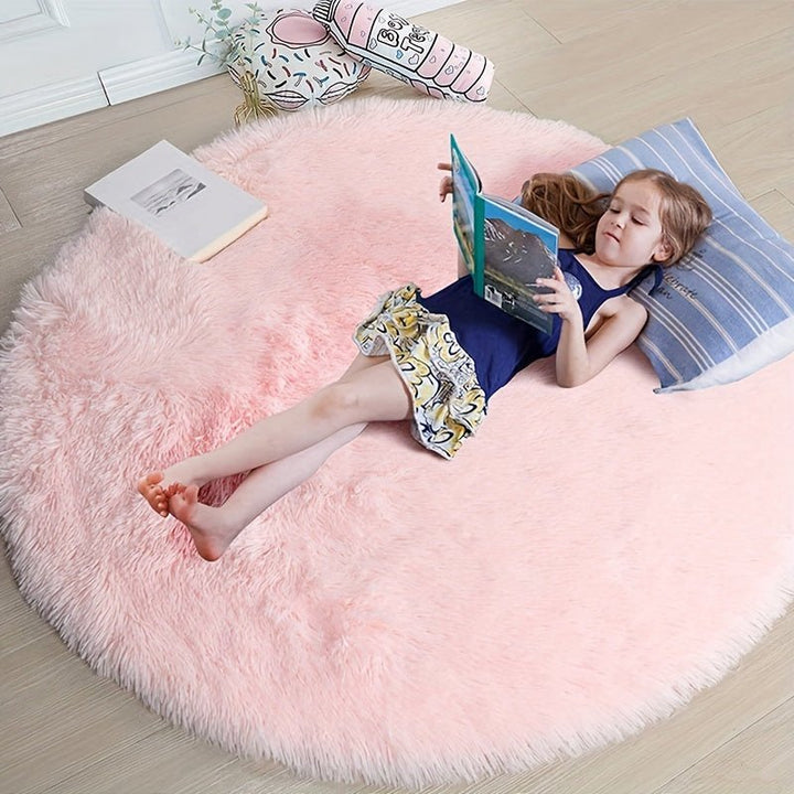 Runder Fluffy Teppich - Clouda