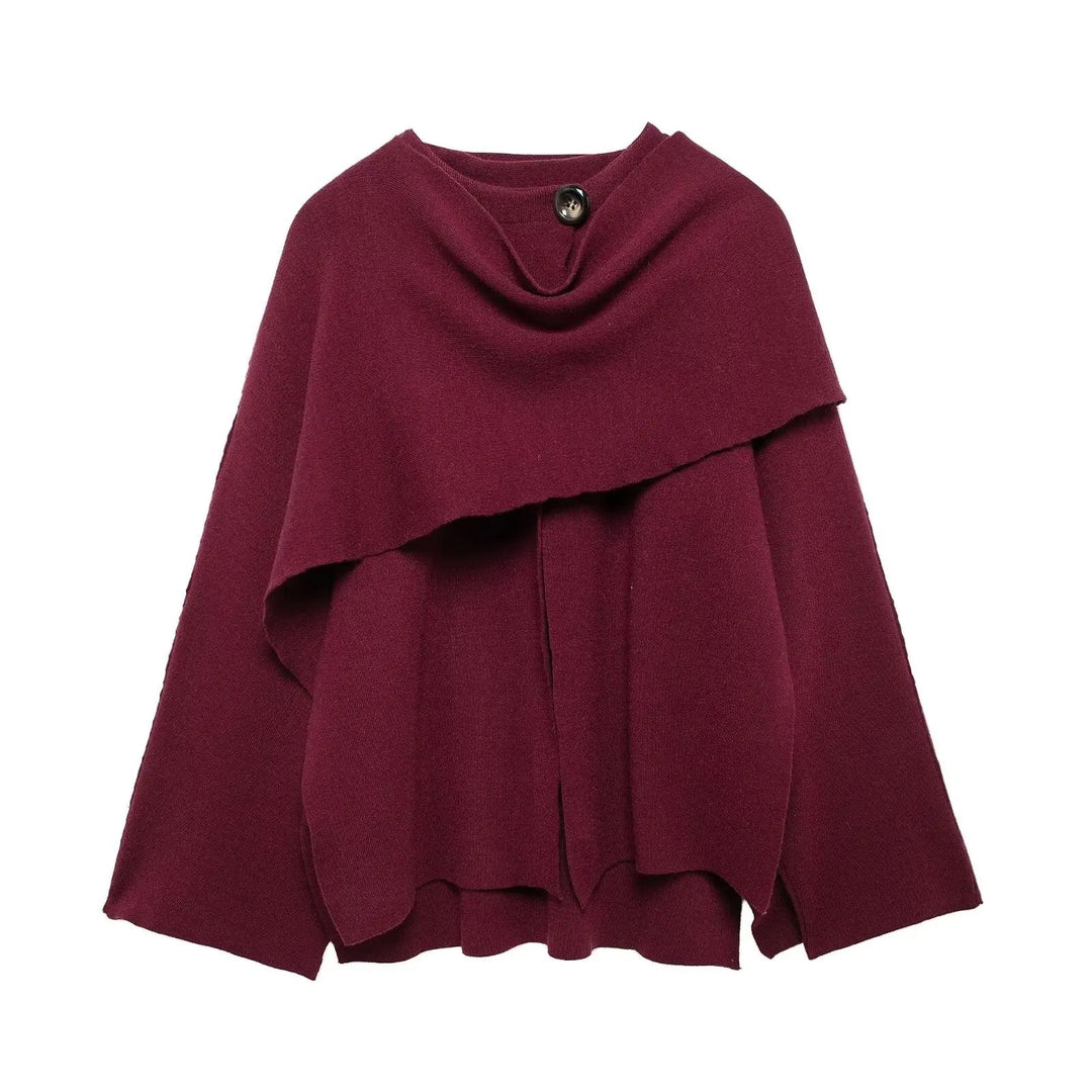 Stylish Women's Winter Poncho – Ella
