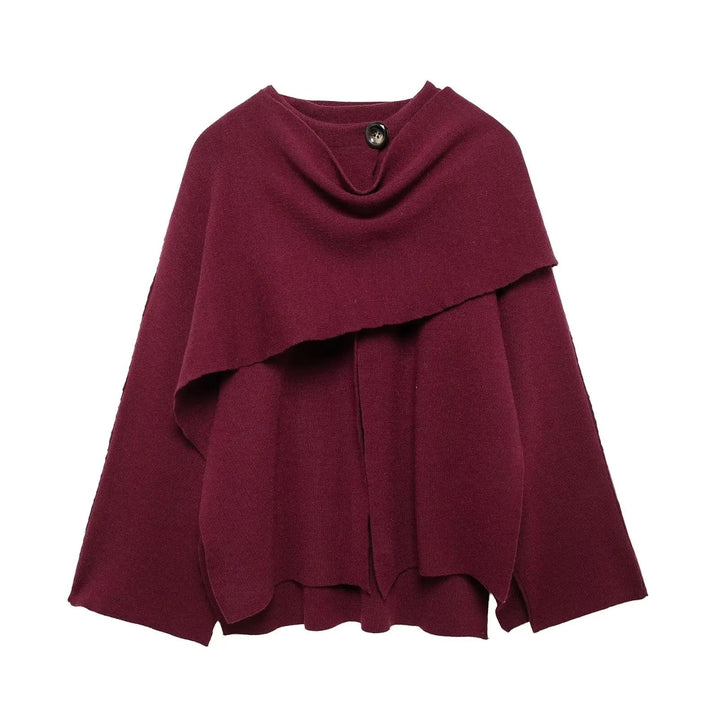 Stylish Women's Winter Poncho – Ella