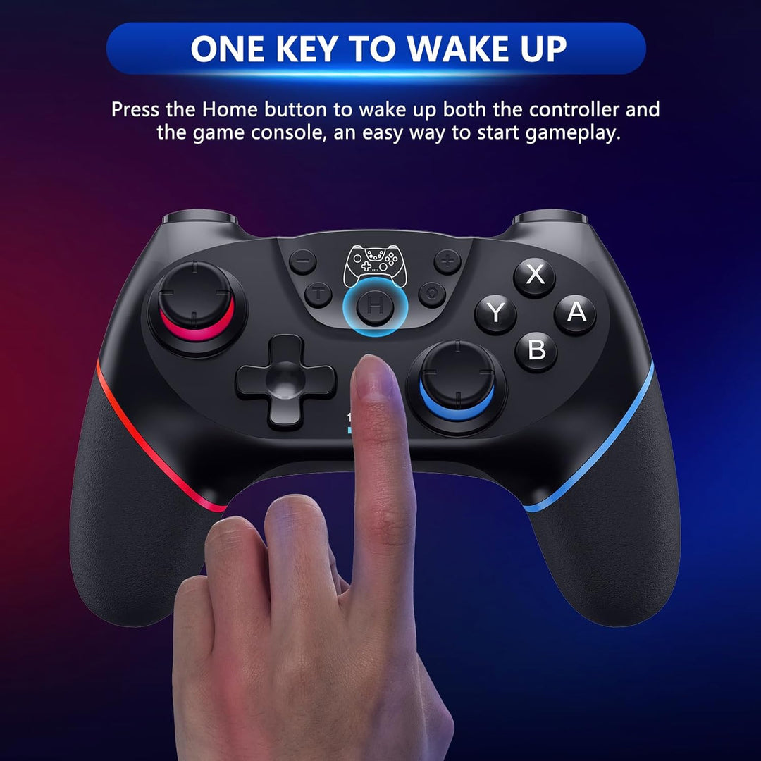 Wireless Switch Controller with Hall Effect Joysticks and Turbo Function – Nexora