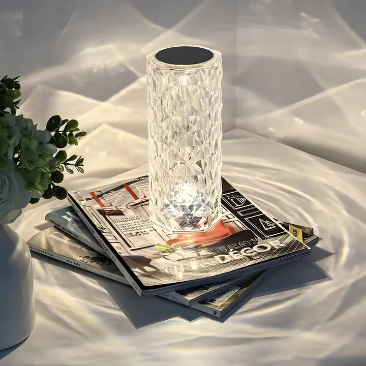 Lámpara de mesa Kristall con control táctil - Aurora