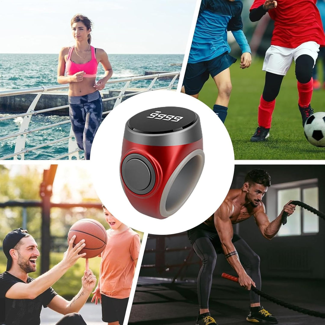 Anillo contador digital recargable de 4 dígitos para dedos (1+1 GRATIS) – Calmero
