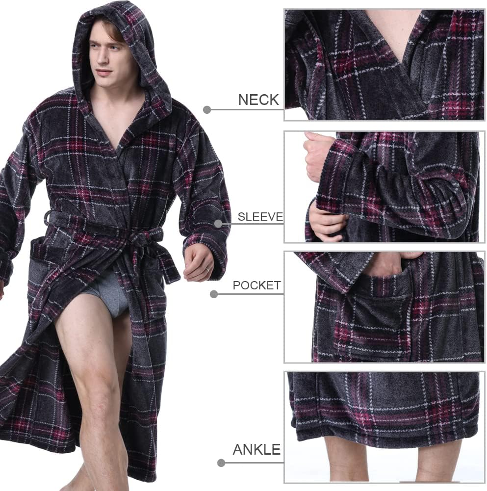 Luxury Men's Bathrobe with Hood - Lars