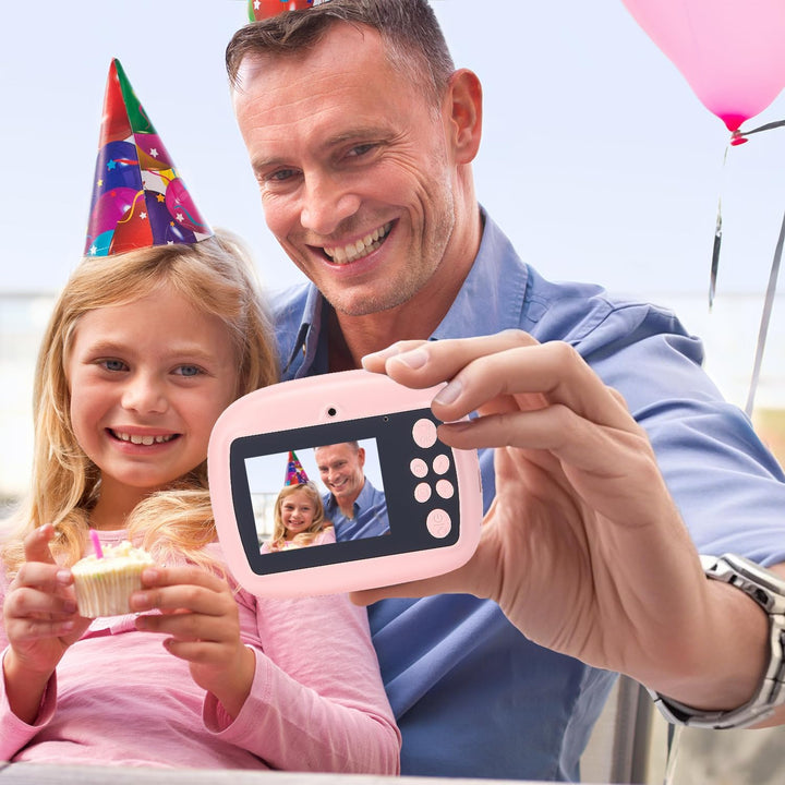 Sofortdruck Kinderkamera mit Dual-Linse, HD-Video und Kreativ-Set – Lymora