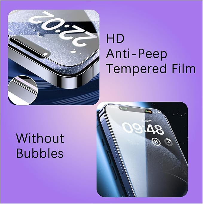 Protector de pantalla 3 en 1 para iPhone - iShield Protección de privacidad