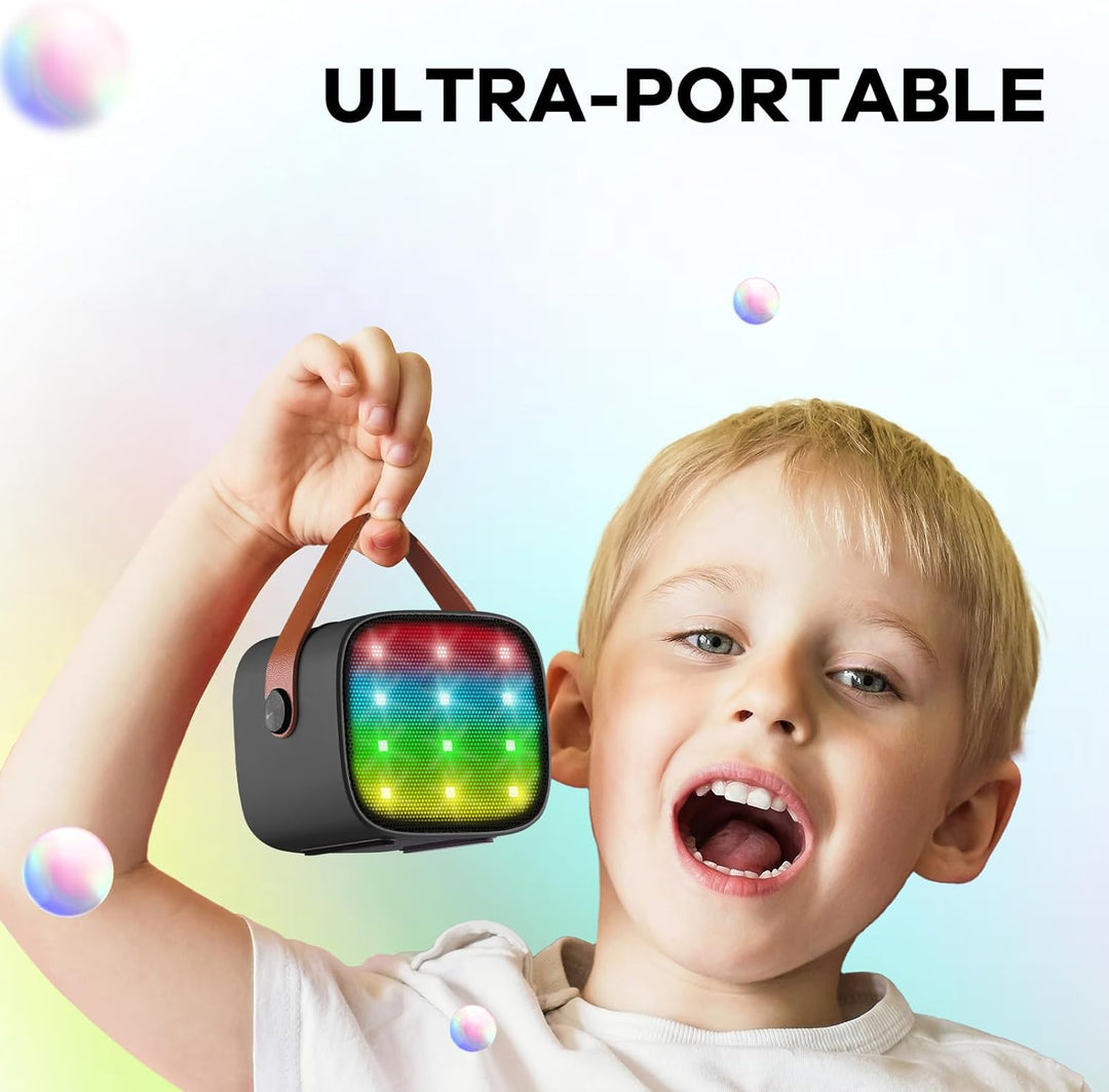 Portable Mini Karaoke Machine with Bluetooth Speaker and 2 Wireless Microphones – Veylo