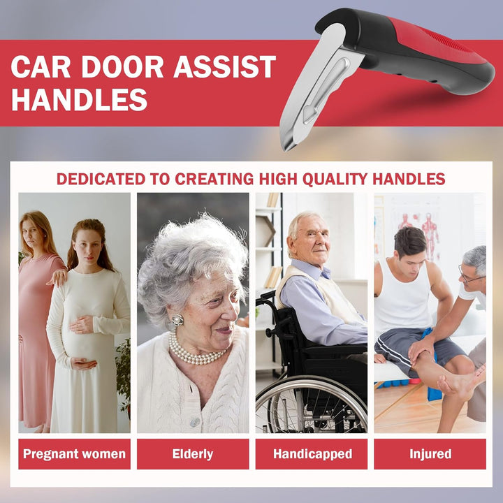 2 Pieces Car Assist Handles with Emergency Tools – Moventa