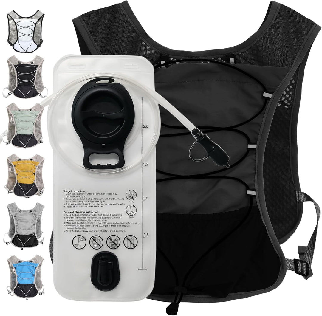 Ultralight Hydration Running Vest with 2L Water Bladder – Dravien