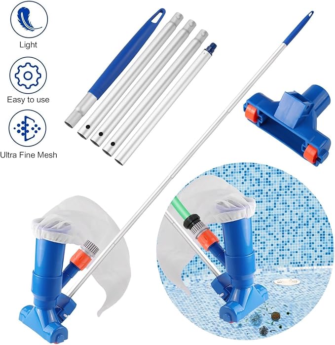 Manual Pool Vacuum Cleaner – AquaSweep