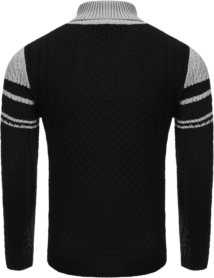 Jersey de cuello alto casual de punto para hombre - Sander