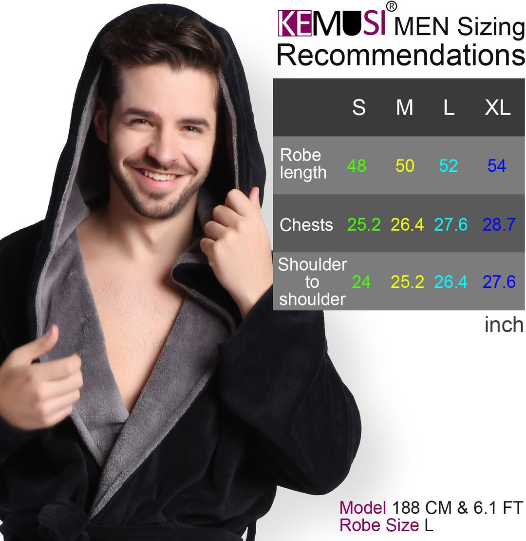 Luxury Men's Bathrobe with Hood - Lars