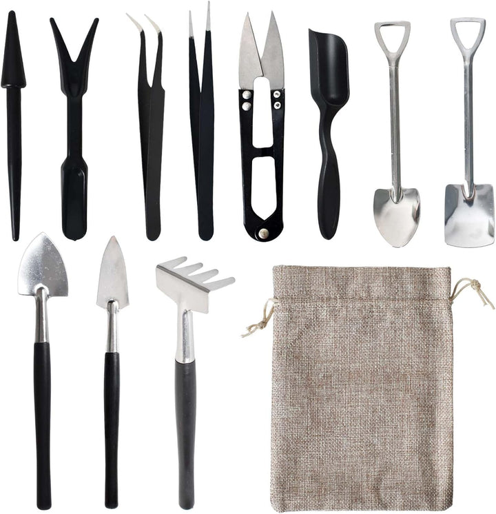 12-in-1 Succulent Tools Set with Storage Bag for Indoor Planting