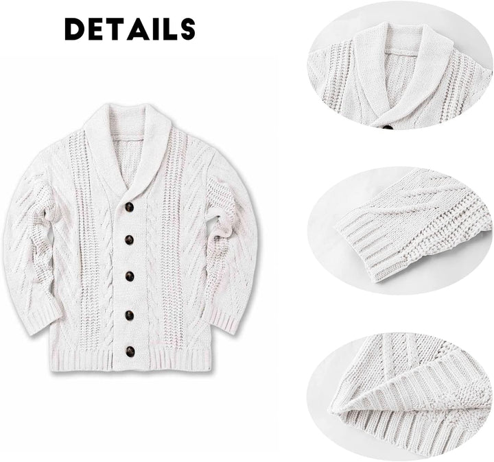 Comfortable Knitted Men's Cardigan - Lucas