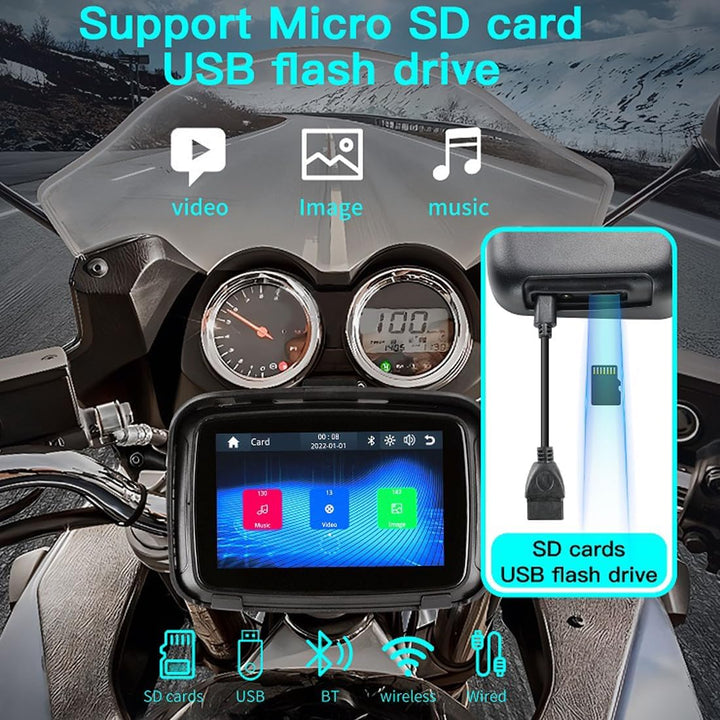 Monitor portátil para motocicleta con pantalla IPS de 5" (12,7 cm) – RideMate