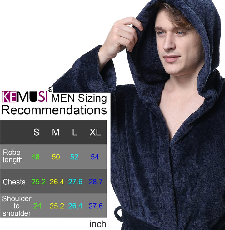 Luxury Men's Bathrobe with Hood - Lars