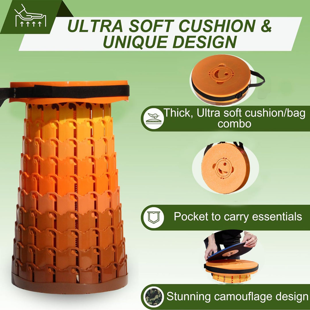 Collapsible Stool with Cushion – SitMax