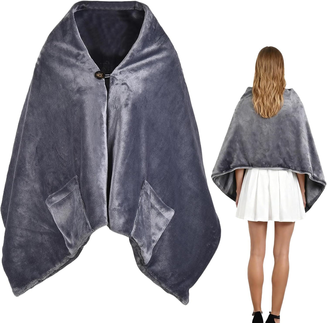 USB Heated Scarf – Portable Electric Wrap with 3 Heat Settings and Overheat Protection – Venora