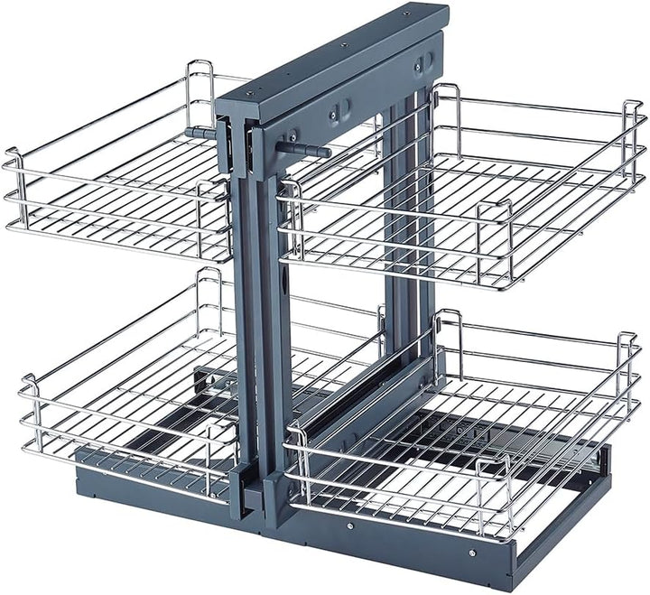 Robust Carbon Steel Blind Corner Cabinet Pull-Out Shelf – Zevora