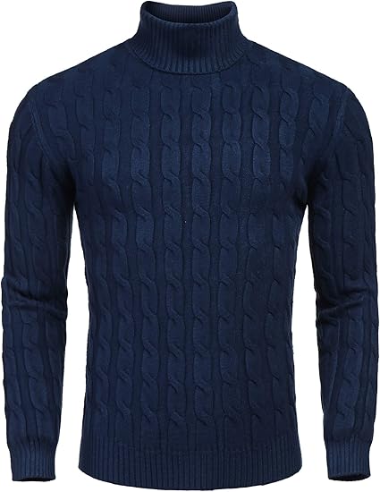Jersey de cuello alto casual de punto para hombre - Sander
