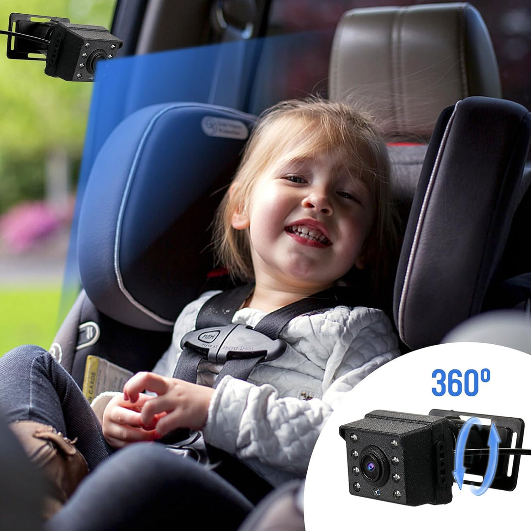Babyspejl med 1080P kamera og 4,3'' skærm – Solvian