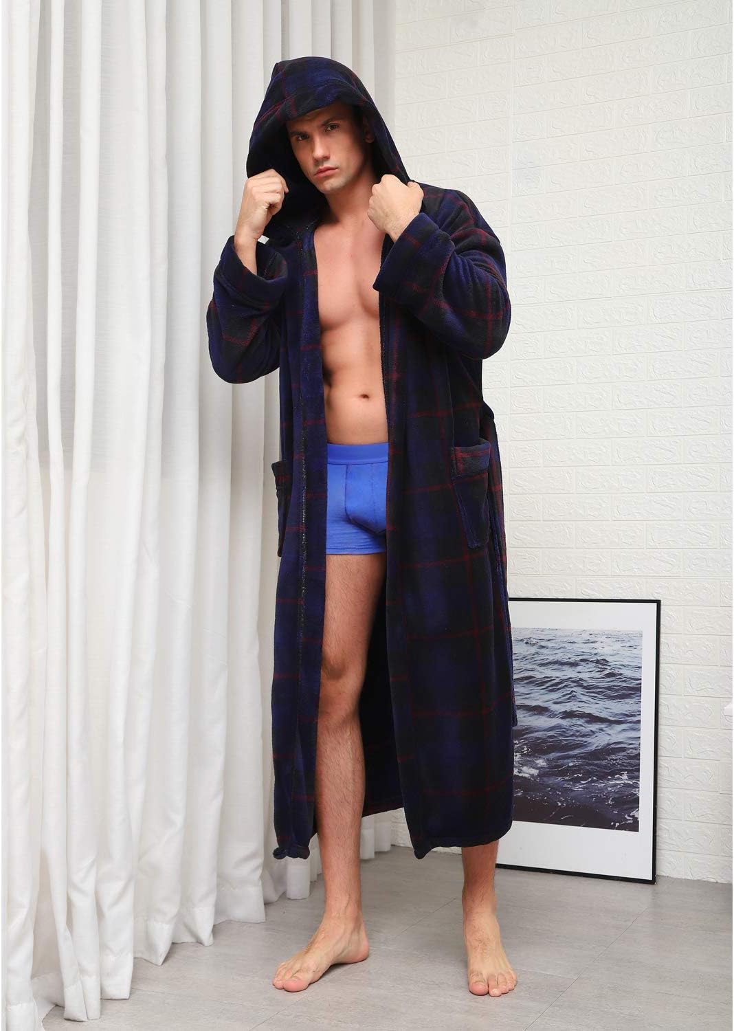 Luxury Men's Bathrobe with Hood - Lars