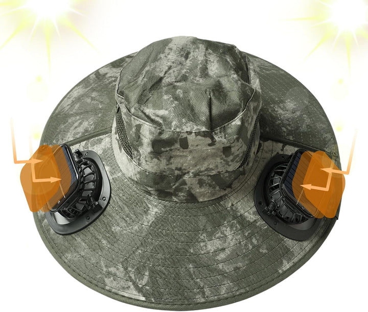 Solar fan cooling hat with UV protection – Solvoro
