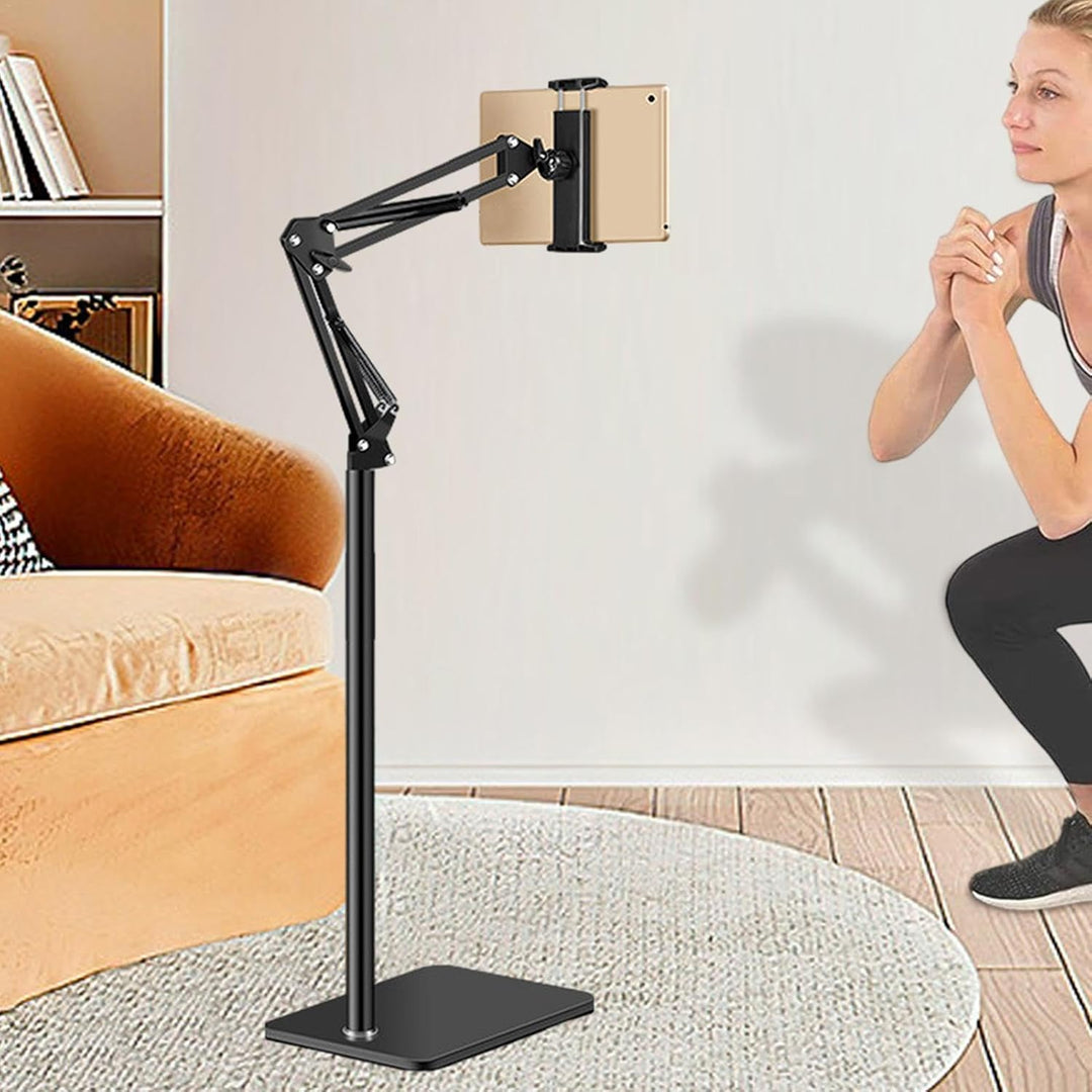 Justerbar 360° mobil- og tabletstander til gulvet – Movira