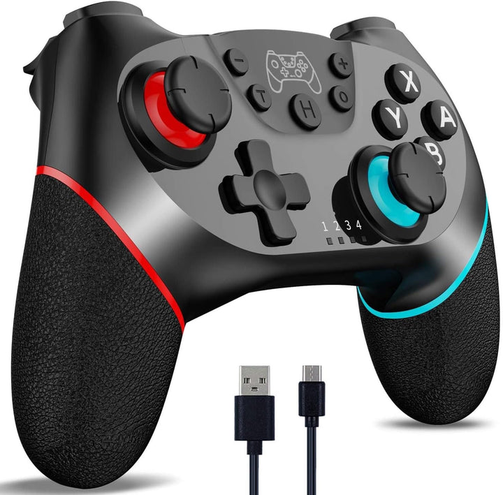 Wireless Switch Controller with Hall Effect Joysticks and Turbo Function – Nexora
