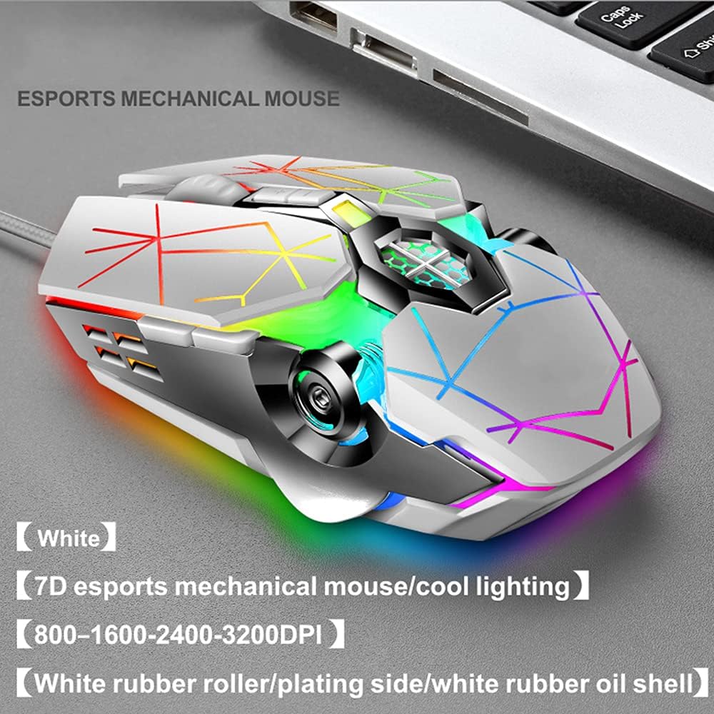 Teclado mecánico para juegos de 87 teclas con retroiluminación RGB y interruptores azules