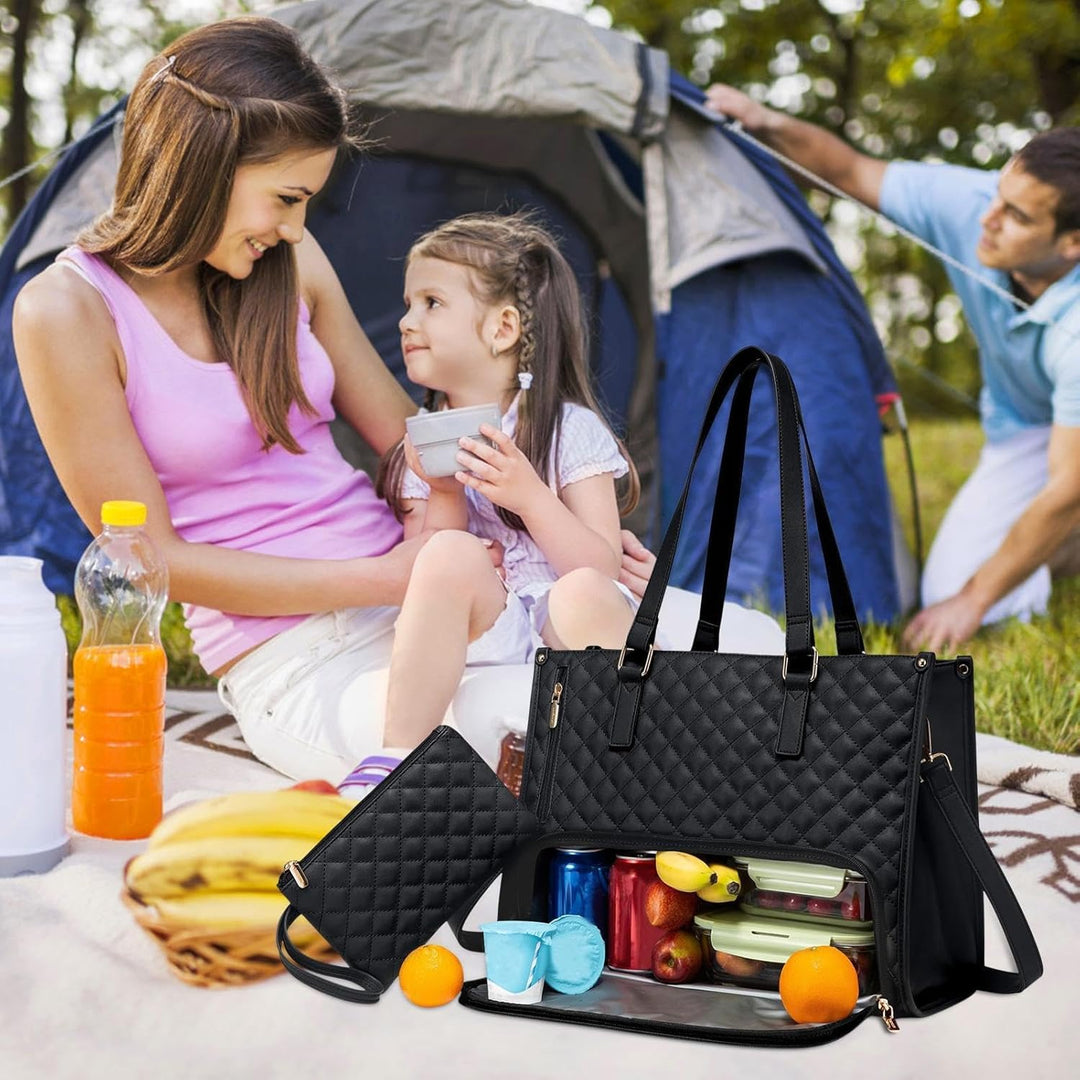 2-in-1 Insulated Lunch & Laptop Bag for Work & Travel