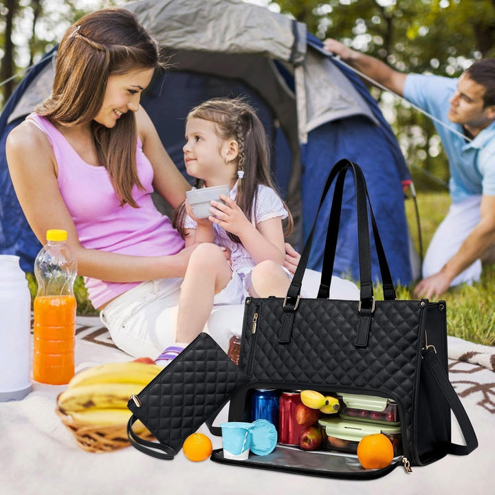 2-in-1 Insulated Lunch & Laptop Bag for Work & Travel