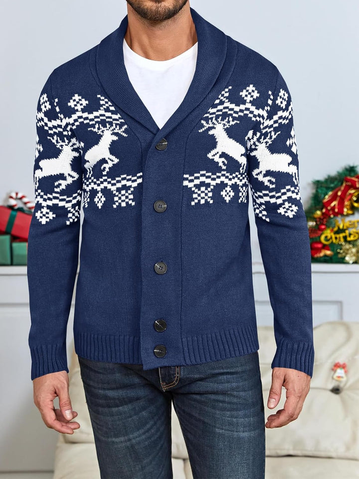 Comfortable Knitted Men's Cardigan - Lucas