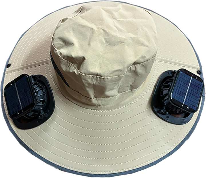 Solar fan cooling hat with UV protection – Solvoro