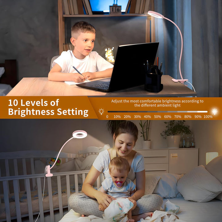 3 Color Modes LED Desk Clamp Lamp with Flexible Gooseneck – Selvara (1+1 FREE)