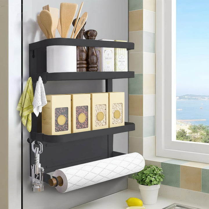 Magnetic Refrigerator Spice Rack with Paper Towel Holder – Oryden