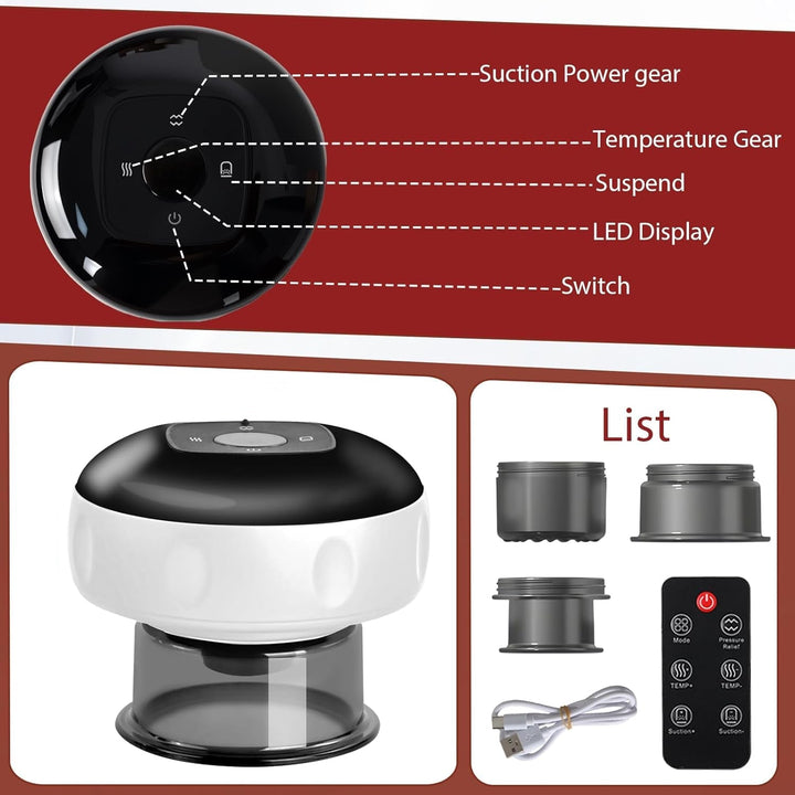 Intelligent Infrared Glass Suction Device with 12 Therapy Levels and Remote Control – Auryon
