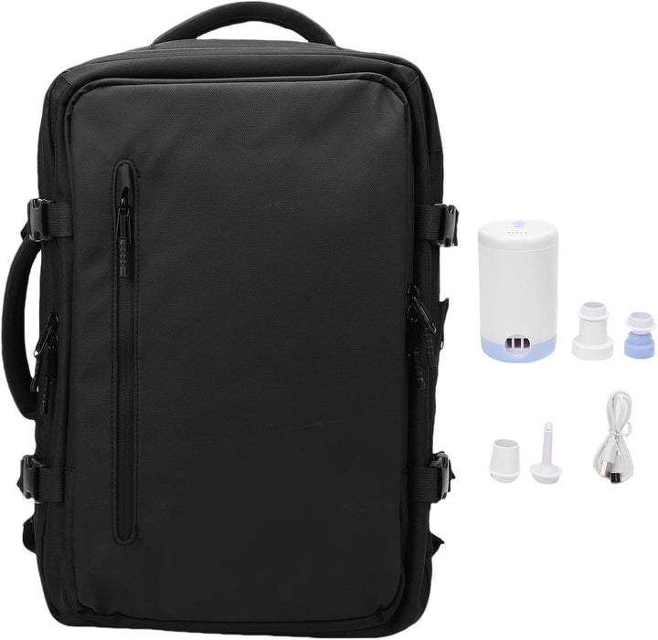 Utvidbar vakuum-reiserucksack 56–75L med pumpe – Dravion