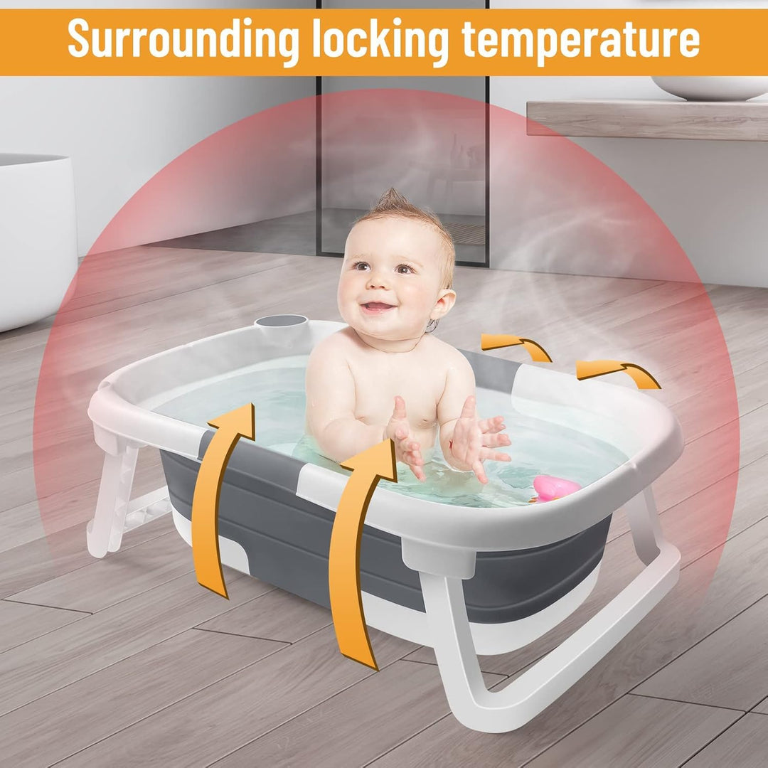 Kollabierbare Babybadewanne mit Netz – BathNest