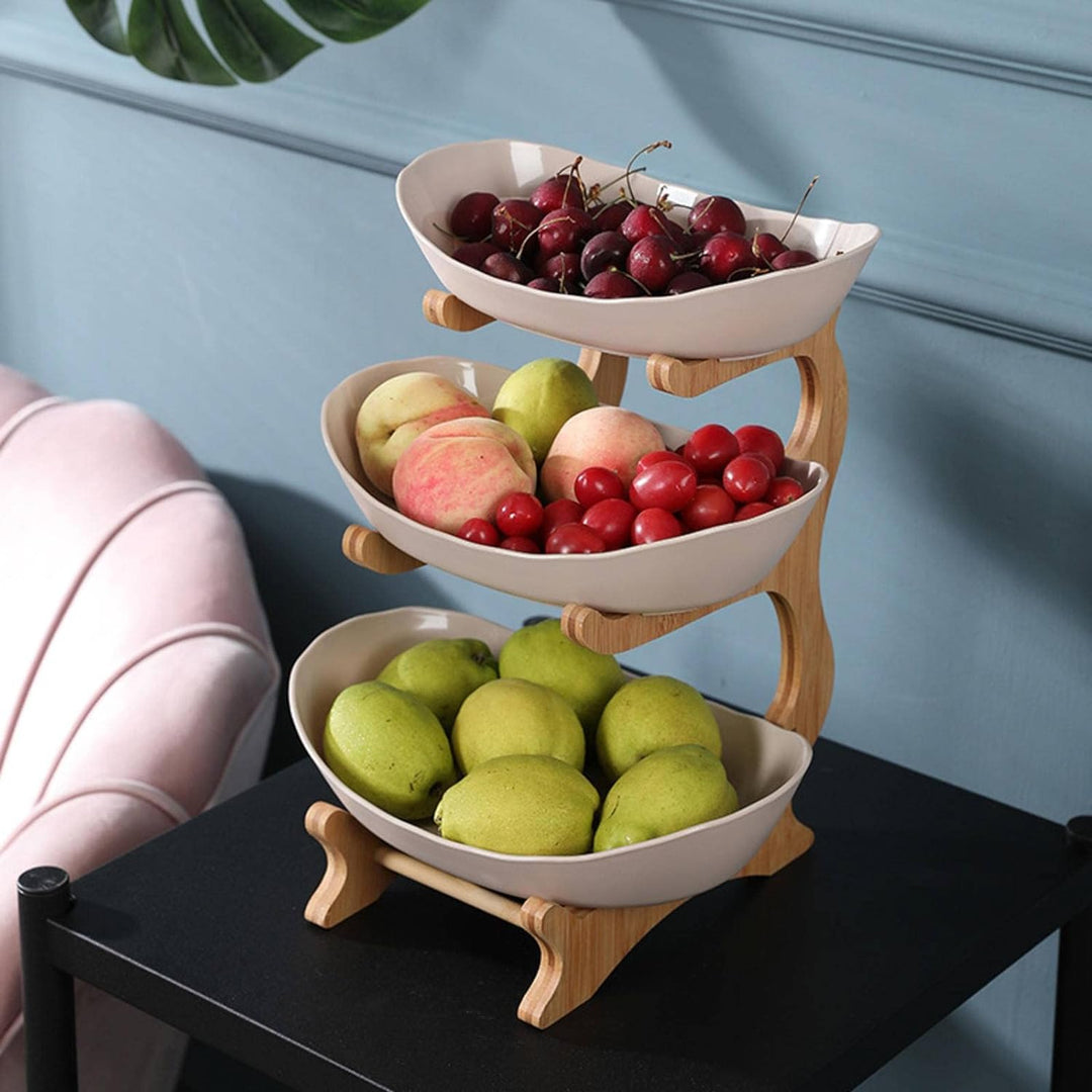 Stylish Metal Fruit Bowl with 2 or 3 Tiers – StackFruit
