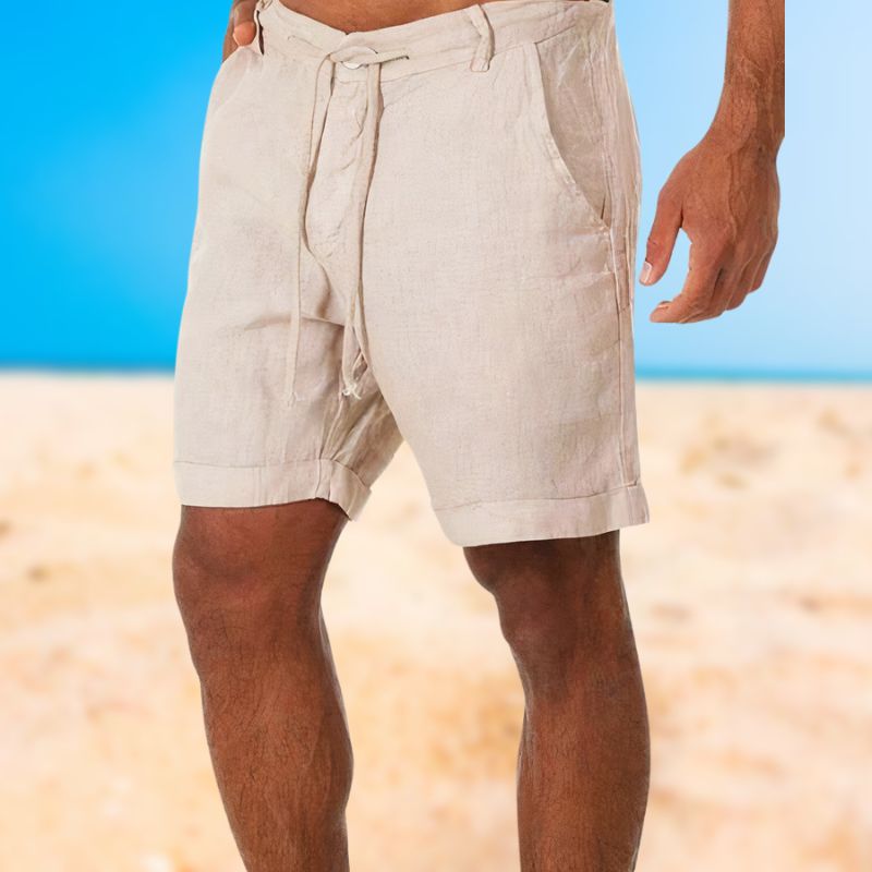 Luksuriøse hør herreshorts - Armand