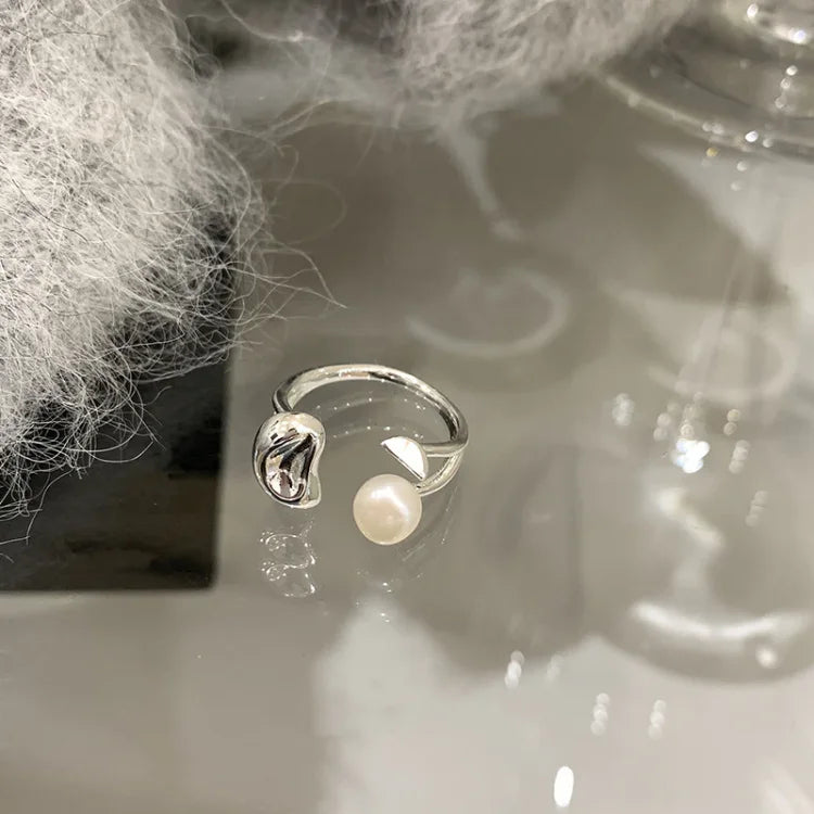 Pearl Bean Adjustable Ring – Elin