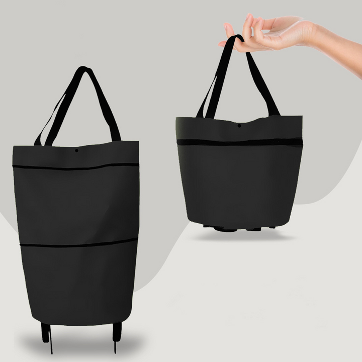 2-in-1 Convertible Shopping Bag with Wheels – CarryFlex